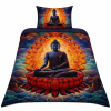 2 dílné ložní povlečení Budha v meditaci barev