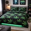2-dílné ložní povlečení - Zelený motiv
