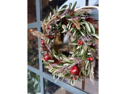 Věnec ze sušených květin