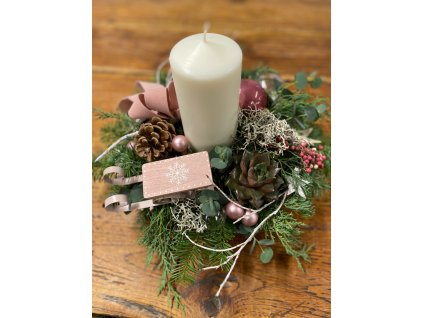 Svícen se sáňkama