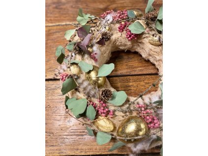 Velikonoční nadýchaný věnec