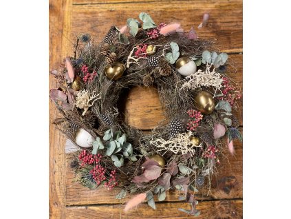 Vintage jarní věnec