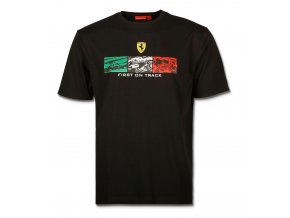 ferrari tricko comic stripe black full 1