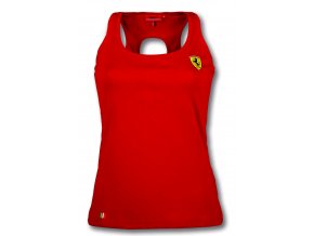 ferrari tricko damske scudetto hole red full 1