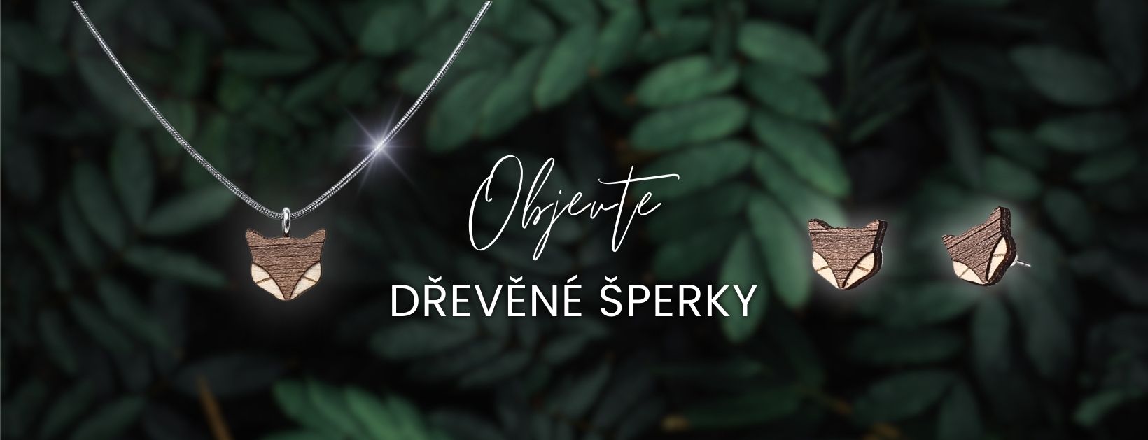 Dřevěné šperky, dřevěný náhrdelník, dřevěné náušnice