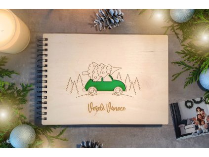 Dřevěné fotoalbum Vánoční (3)