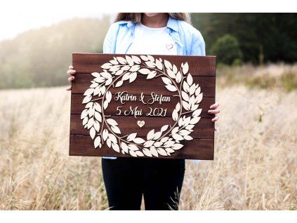 Wedding tree circle of leaves 90 pcs