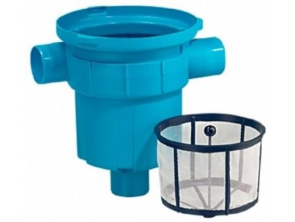 Sběrný filtr dešťové vody DN110, plastový, nerezový koš a