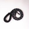 Reflexné lanové vodítko GlowLeash Black nylon 150cm čierna Roudos