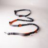 Vodítko na beh so psom Bangee Black Orange handsfree bungee celok Roudos