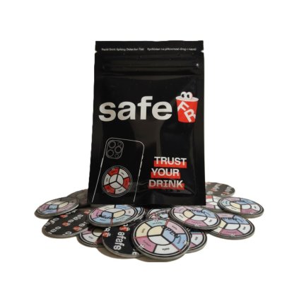 Drink Spiking – samolepky na detekci drog v nápoji – 10 ks