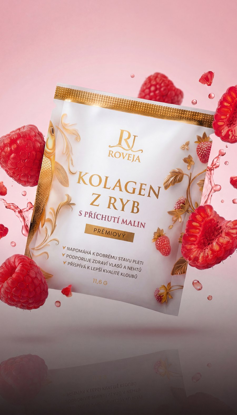 Kolagen sacek s maliny