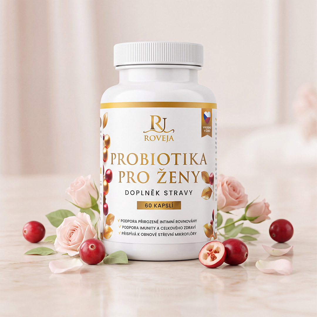 Roveja Probiotika pro ženy – 60 kapslí, doplněk stravy pro ženskou intimní a střevní rovnováhu