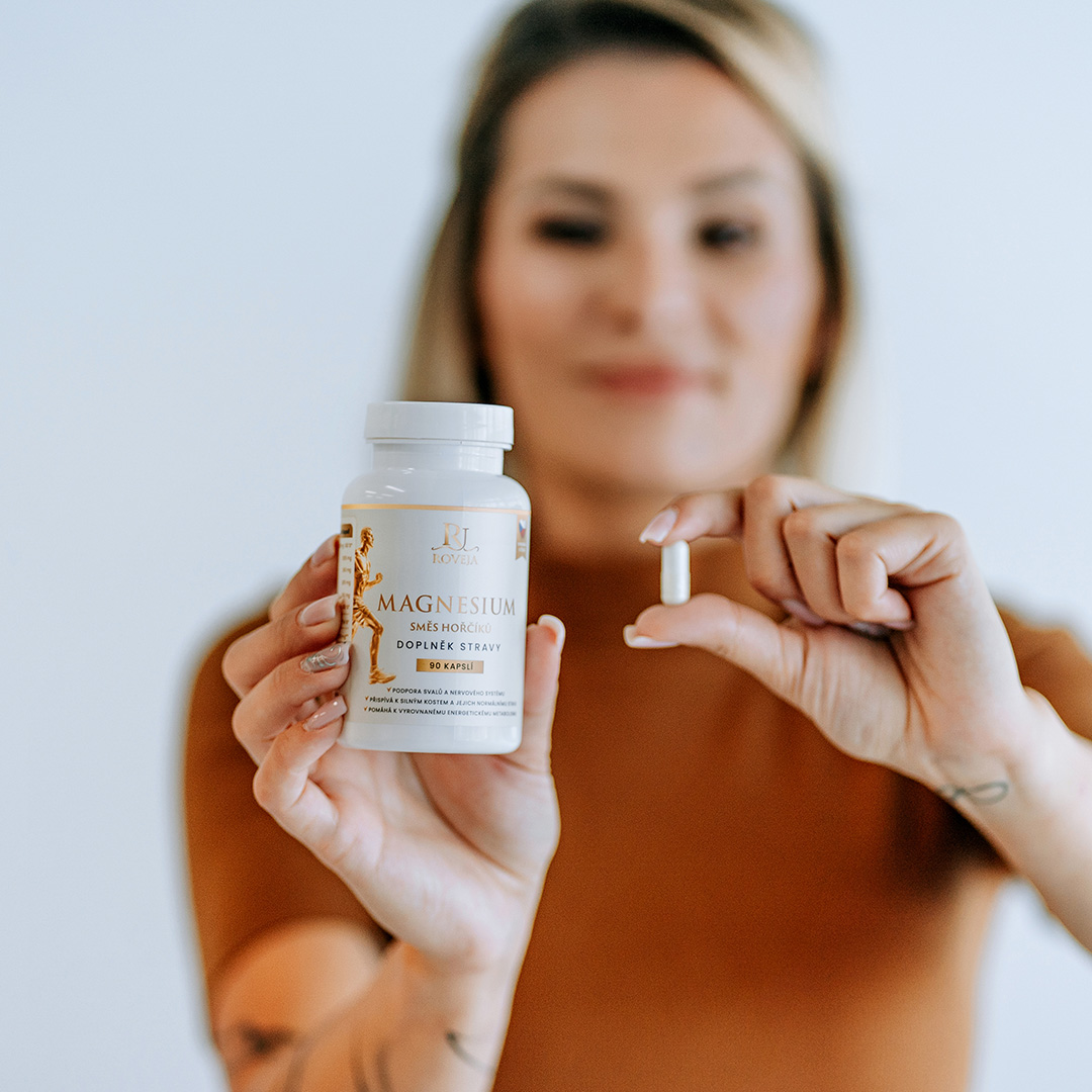 Roveja Magnesium – čtyři formy hořčíku: bisglycinát, taurát, malát a citrát