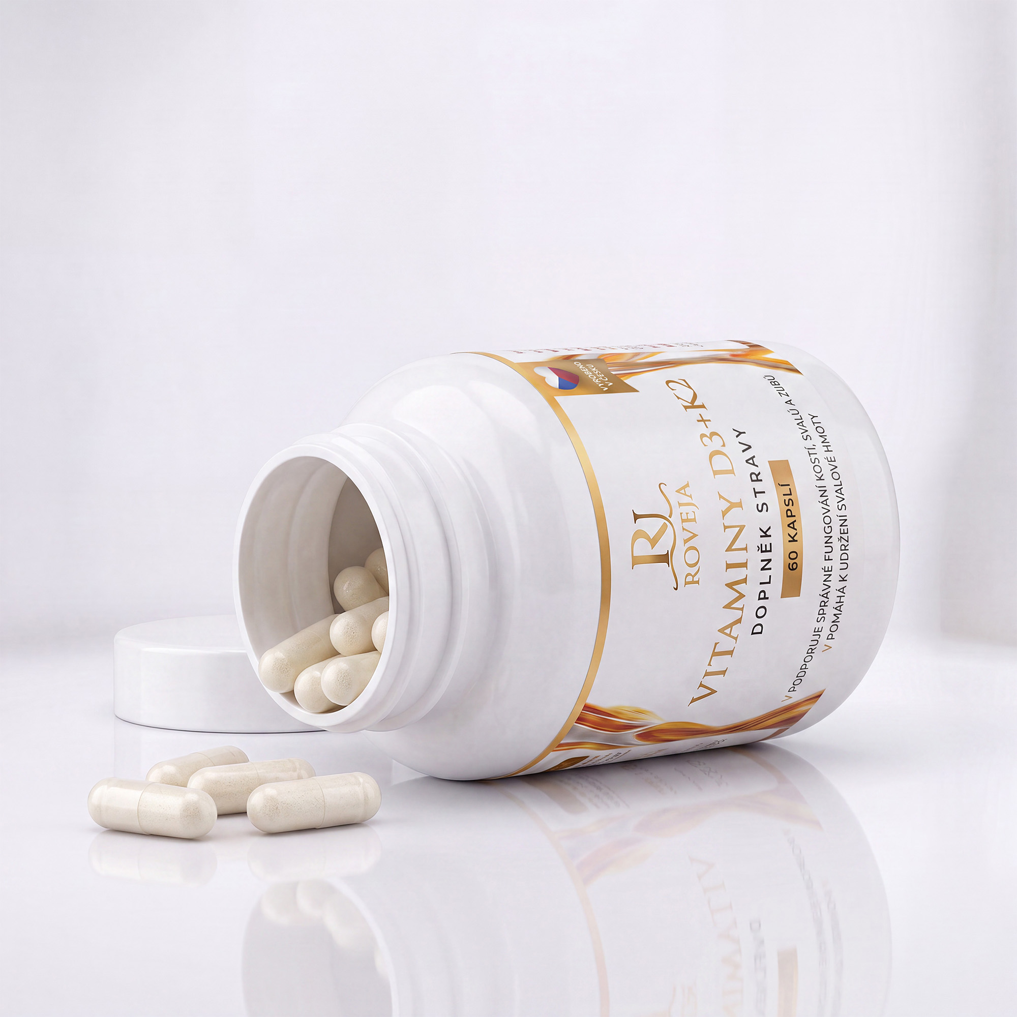 Klíčové účinky vitaminů D3 a K2 – kosti, svaly, imunita a srážlivost krve