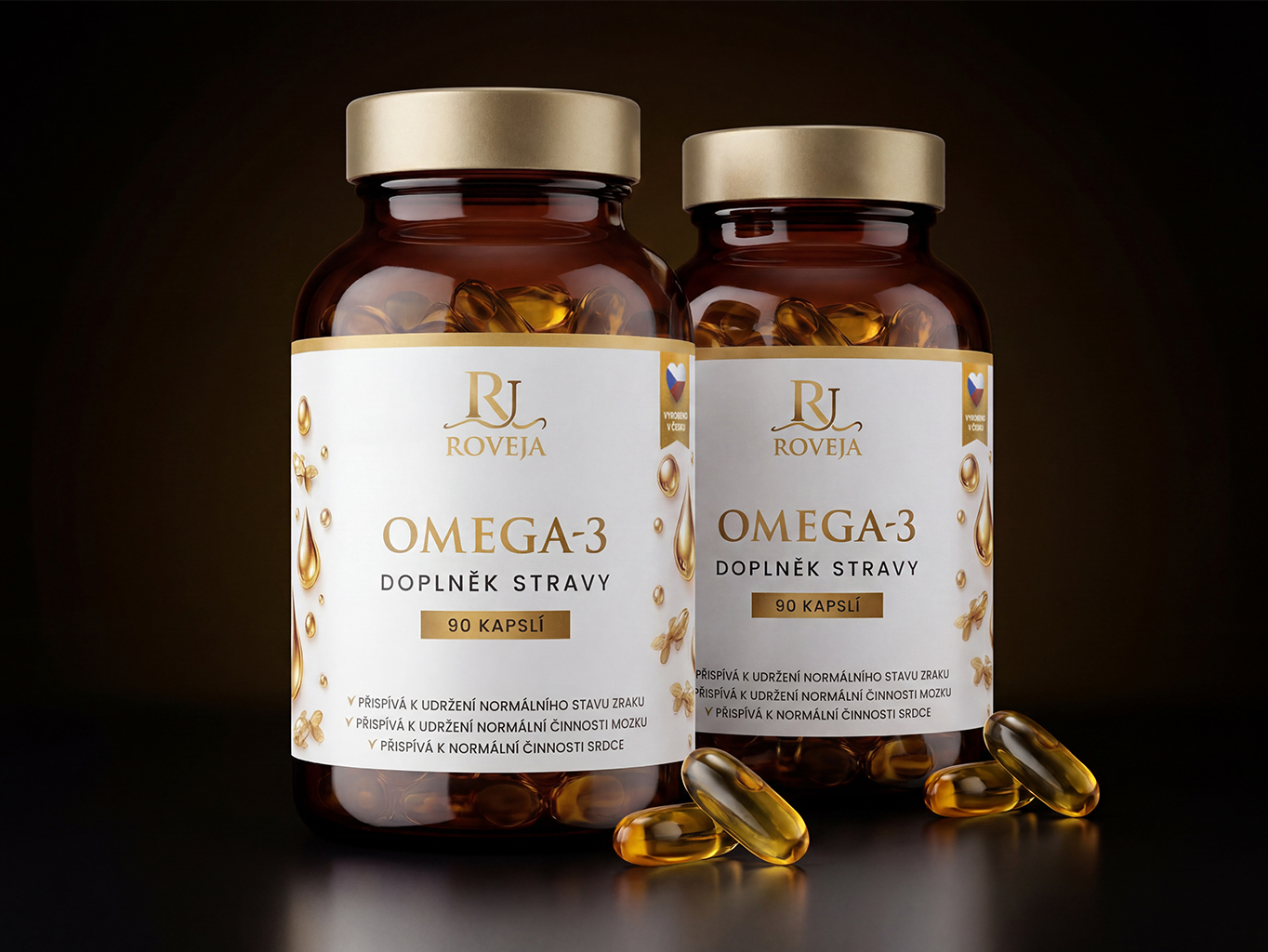 Roveja Omega-3 – výhodné dvojbalení, tříměsíční zásoba