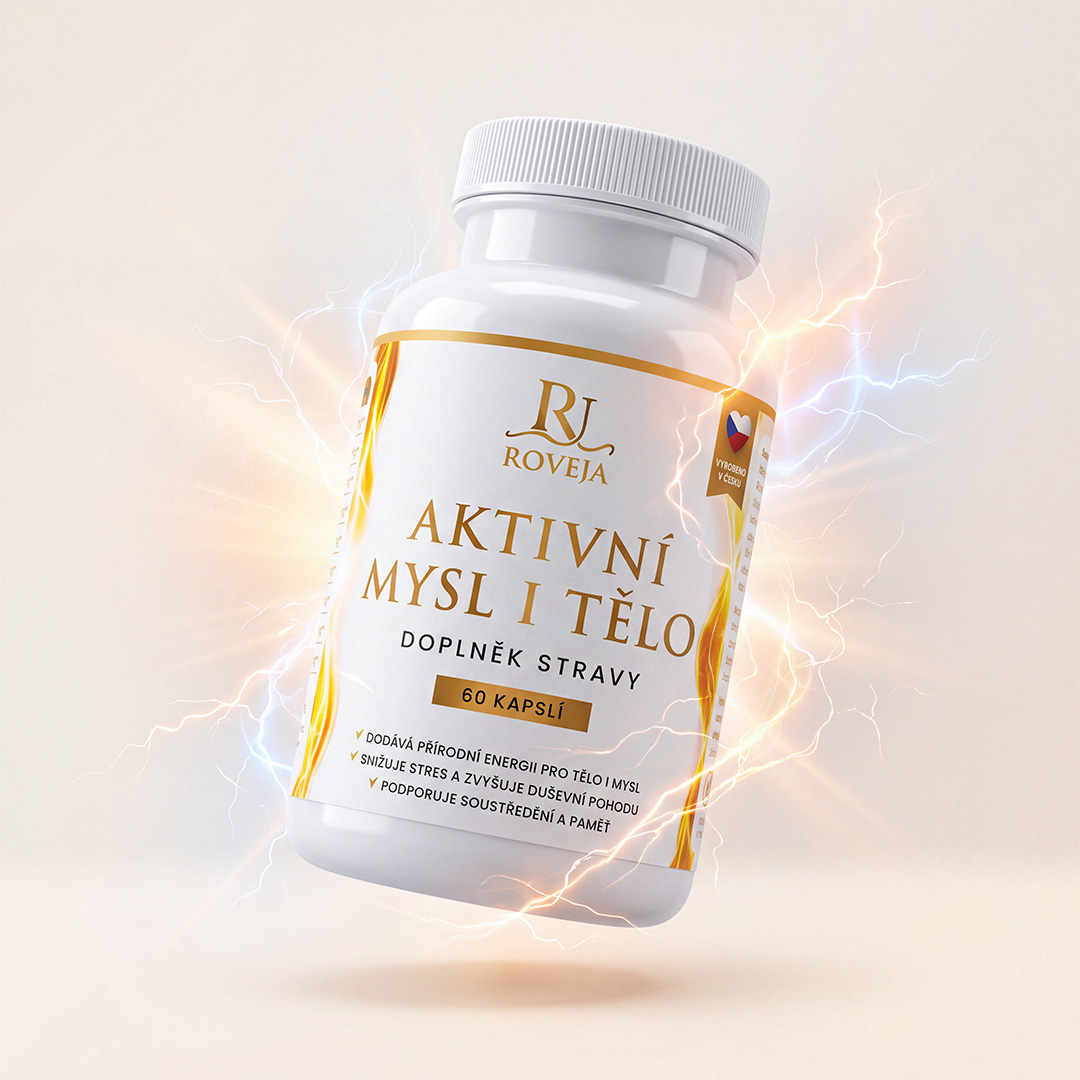 Roveja Aktivní mysl i tělo – doplněk stravy pro energii, bdělost a soustředění