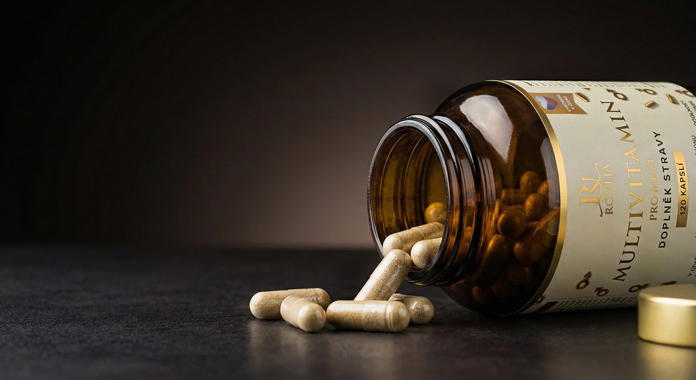 Multivitamin pro muže – detail balení a prémiové kvality kapslí