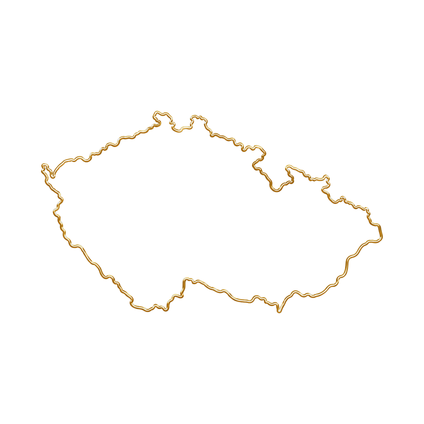 Mapa České republiky – vyrobeno v Česku