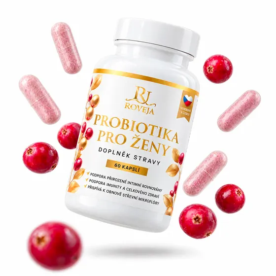 Probiotika pro ženy Roveja v kapslích s brusinkami