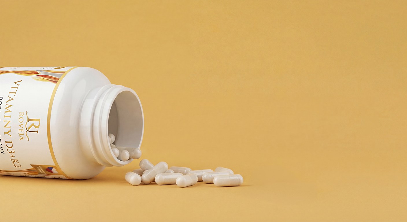 Vitaminy D3+K2 v kapslích – klíčové účinky pro kosti, svaly a imunitu