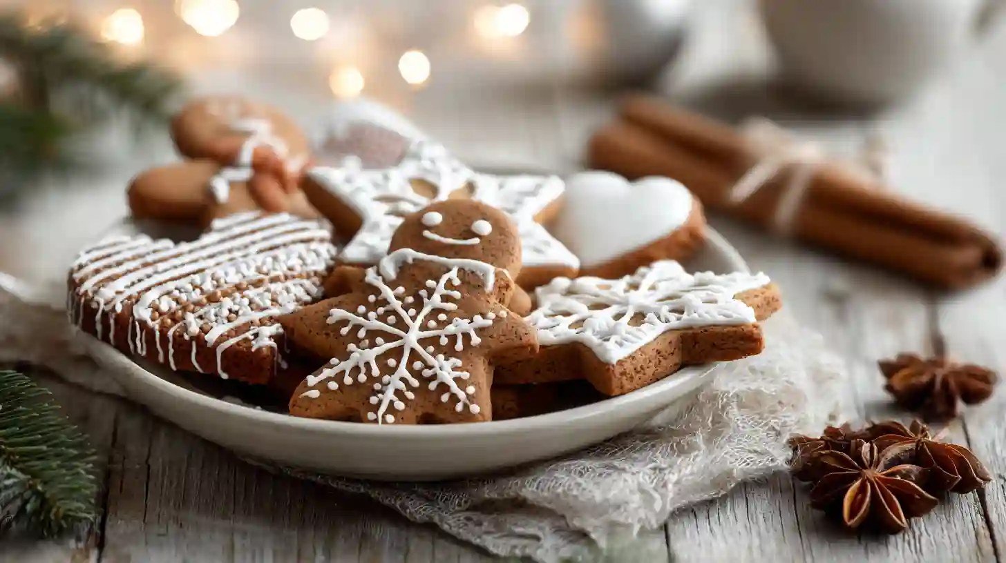 Měkké vánoční perníčky s bílou polevou – domácí recept