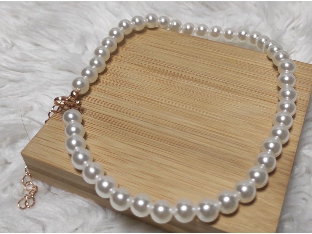 Perlový náhrdelník 43cm
