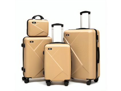 Extra odolný cestovní kufr s TSA zámkem ROWEX Envelope (Barva Šampaňská)