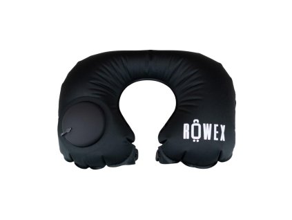 Nafukovací cestovní polštářek s pumpičkou ROWEX (Barva Černá)