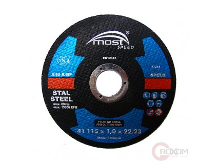 Řezný kotouč MOST 115x1,0 mm A46R-BF SPEED