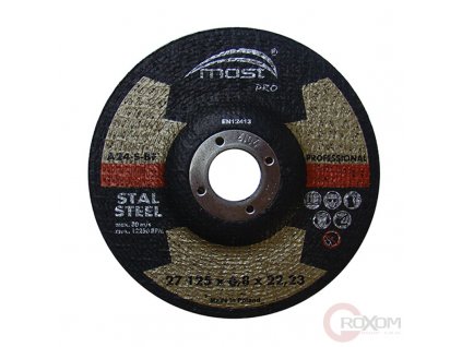 Brusný kotouč MOST 125x6,8 mm A24S-BF PROFESSIONAL