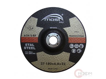 Brusný kotouč MOST 180x6,8 mm A30S-BF PROFESSIONAL