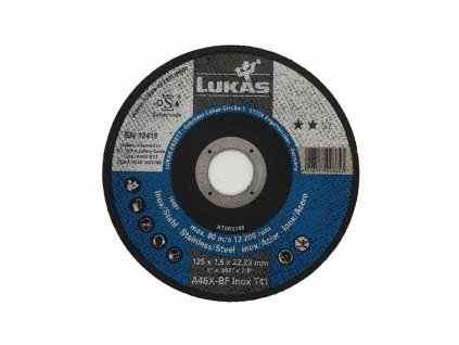 Řezný kotouč LUKAS 125x1,0 mm A60X-BF INOX