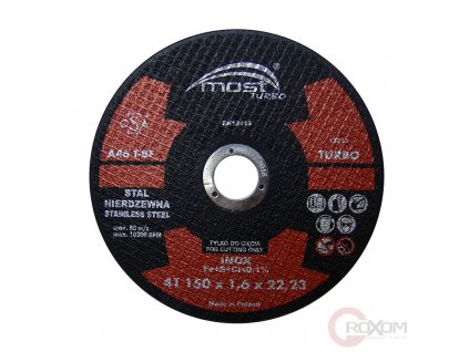 Řezný kotouč MOST 150x2,0 mm A36T-BF INOX