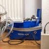 DERBLAUE Profi Wanne Einfach Rosette Pumpsystem 2