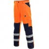 Kalhoty NORWICH, výstražné, pánské, oranžovo-modré