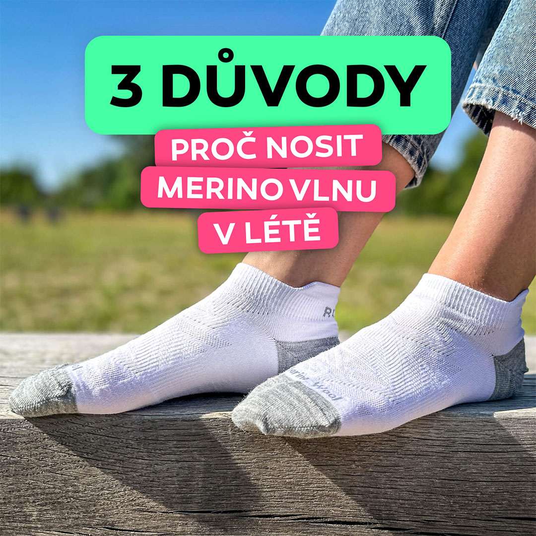 3 důvody proč nosit merino ponožky v létě