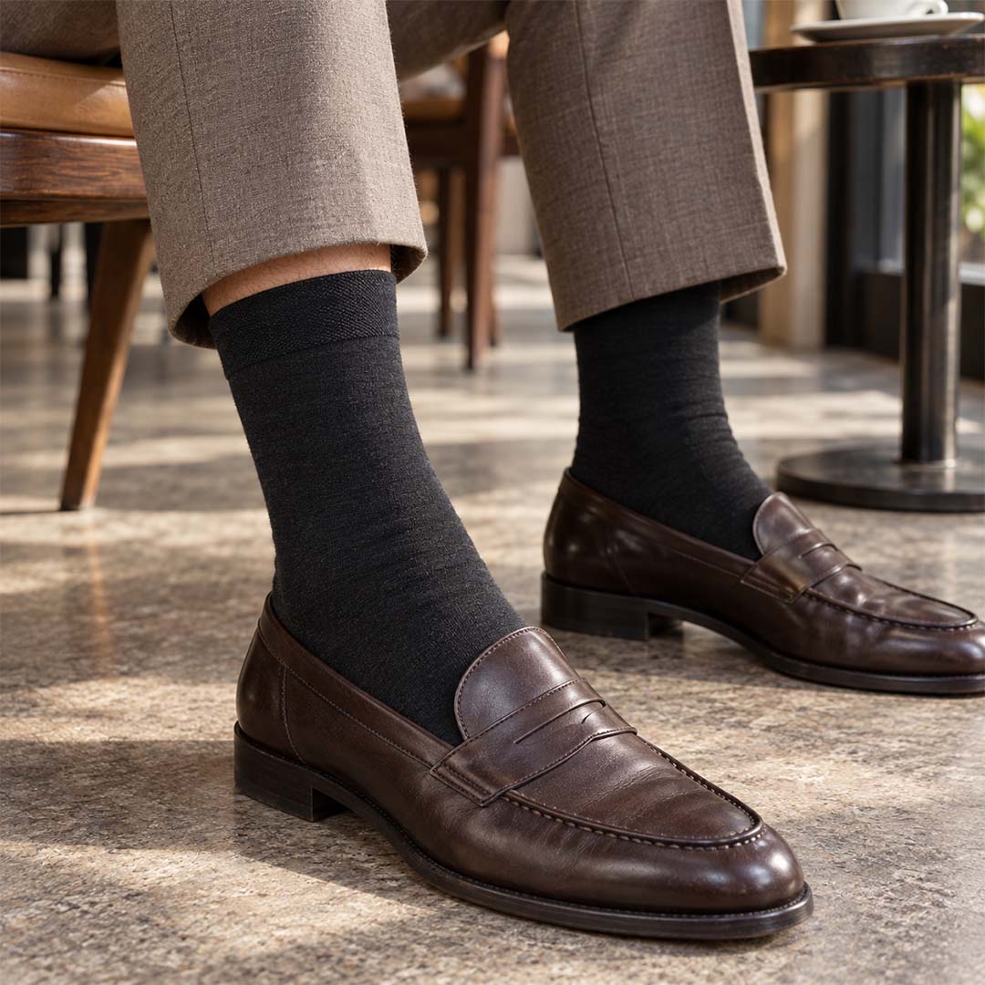 ROX Merino Rolf – společenské merino ponožky s extra jemným úpletem