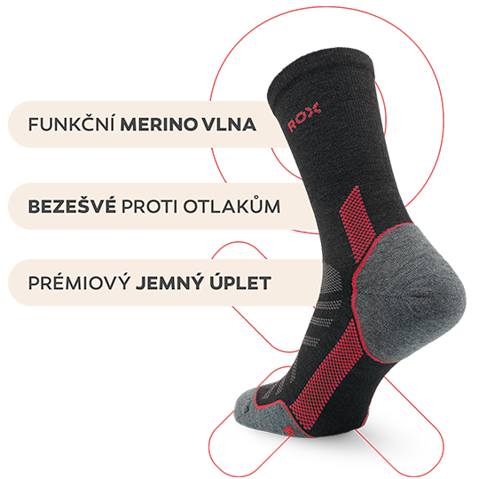 Hlavní benefity merino ponožek Treksy High