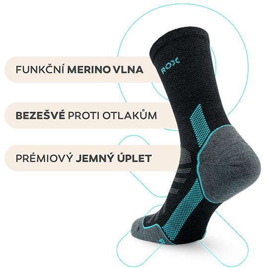 Hlavní benefity merino ponožek Treksy High