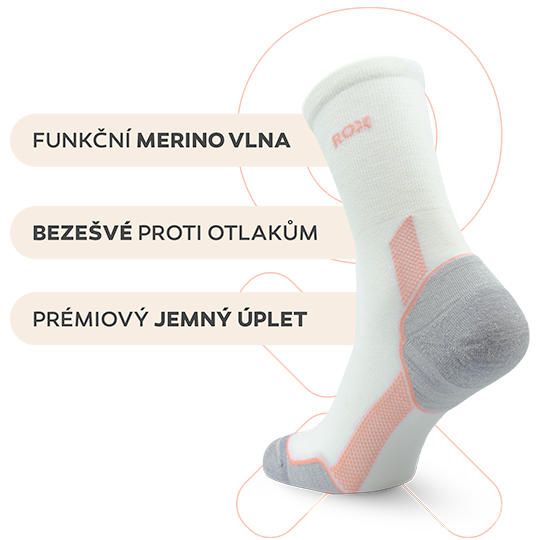 Hlavní benefity merino ponožek Treksy High