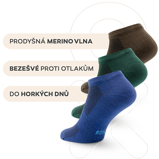 Hlavní benefity letních merino ponožek Venty