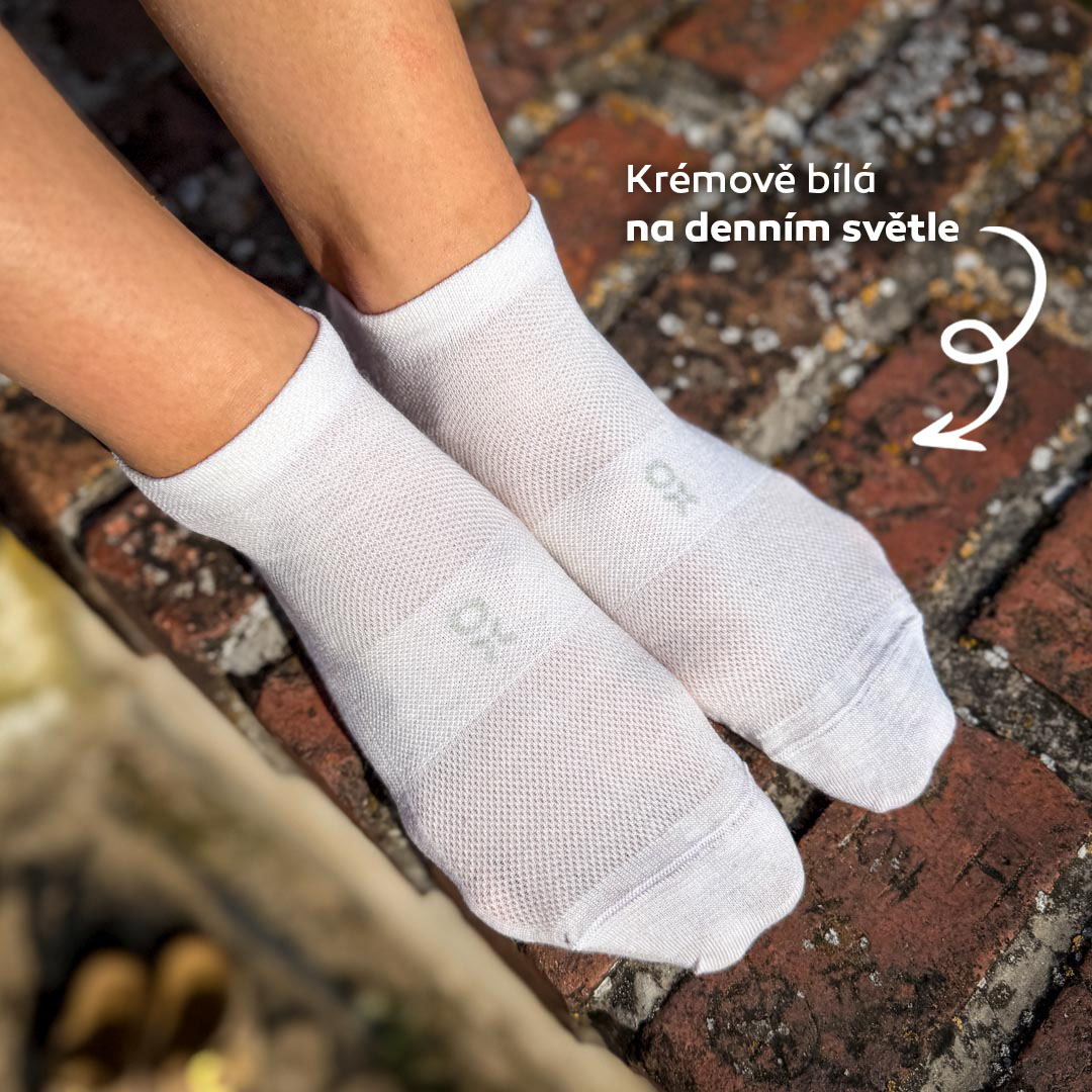 Letní tenké kotníkové merino ponožky Venty