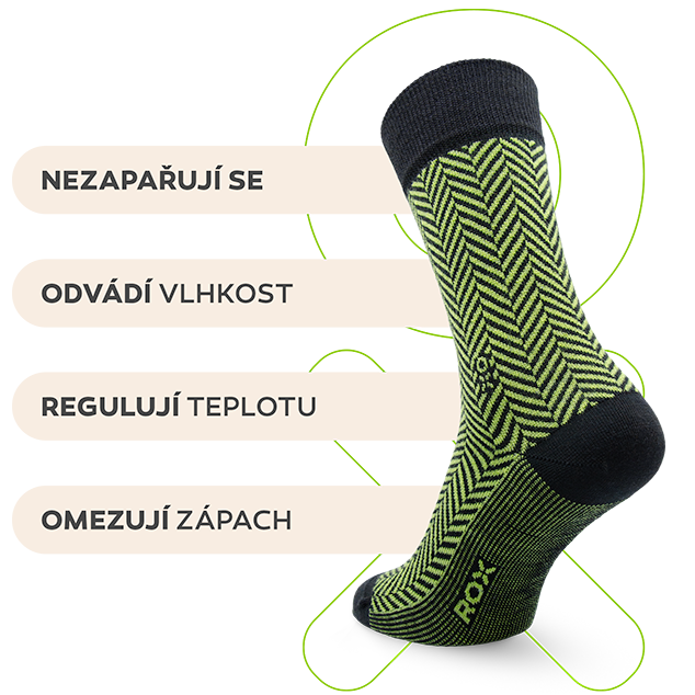 Hlavní benefity merino ponožek Wesly
