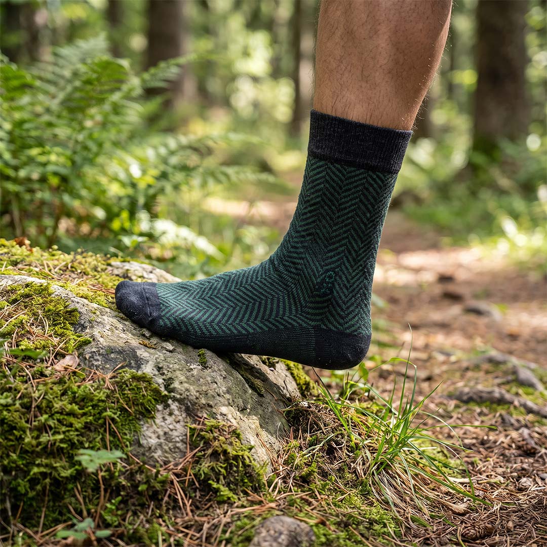 ROX Merino Wesly – společenské merino ponožky s elegantním vzorem