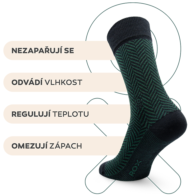 Hlavní benefity merino ponožek Wesly