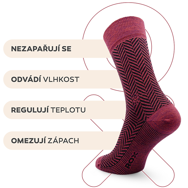 Hlavní benefity merino ponožek Wesly