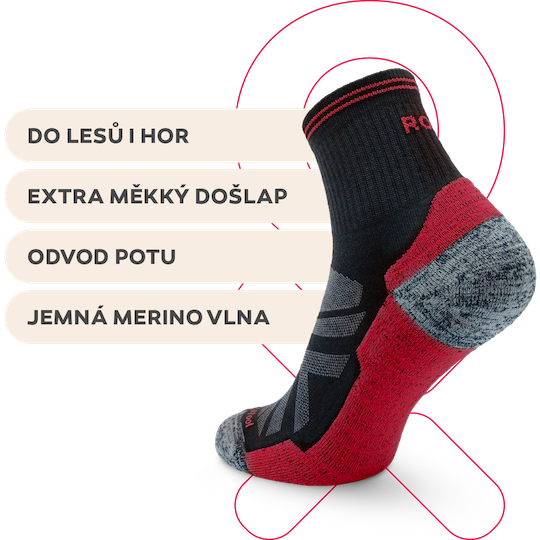 České ponožky z merino vlny