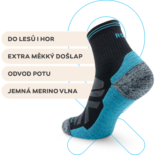 České ponožky z merino vlny