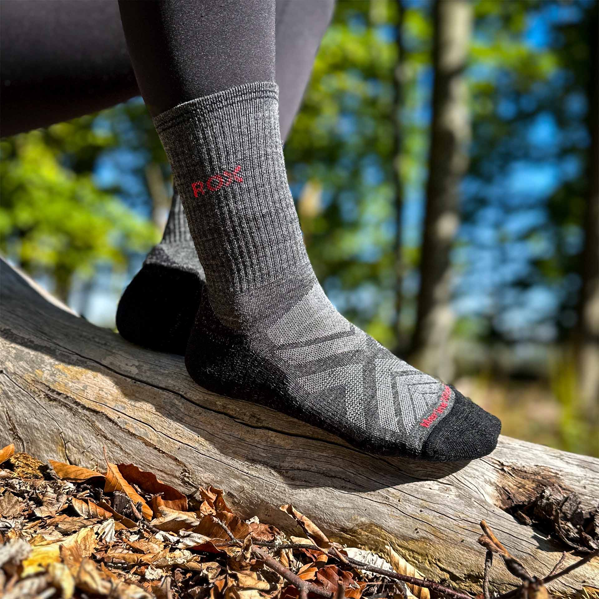 Bezešvé outdoorové merino ponožky Climby Zen High šedá